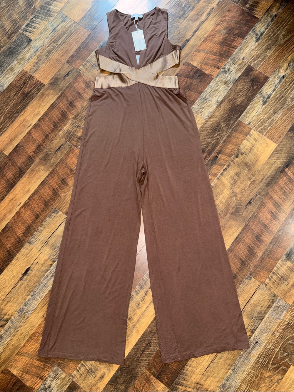 Melrose With Love Cutout Wide Leg Jumpsuit – NWT Large